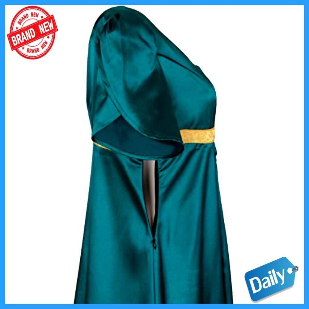 Satin Regency Dress Victorian Ball Gown Empire Waist Women's Costume - Picture 5 of 5